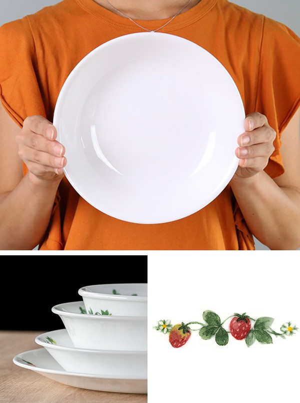 プレート 22cm 深皿 コレール CORELLE 皿 食器 スウィートストロベリー