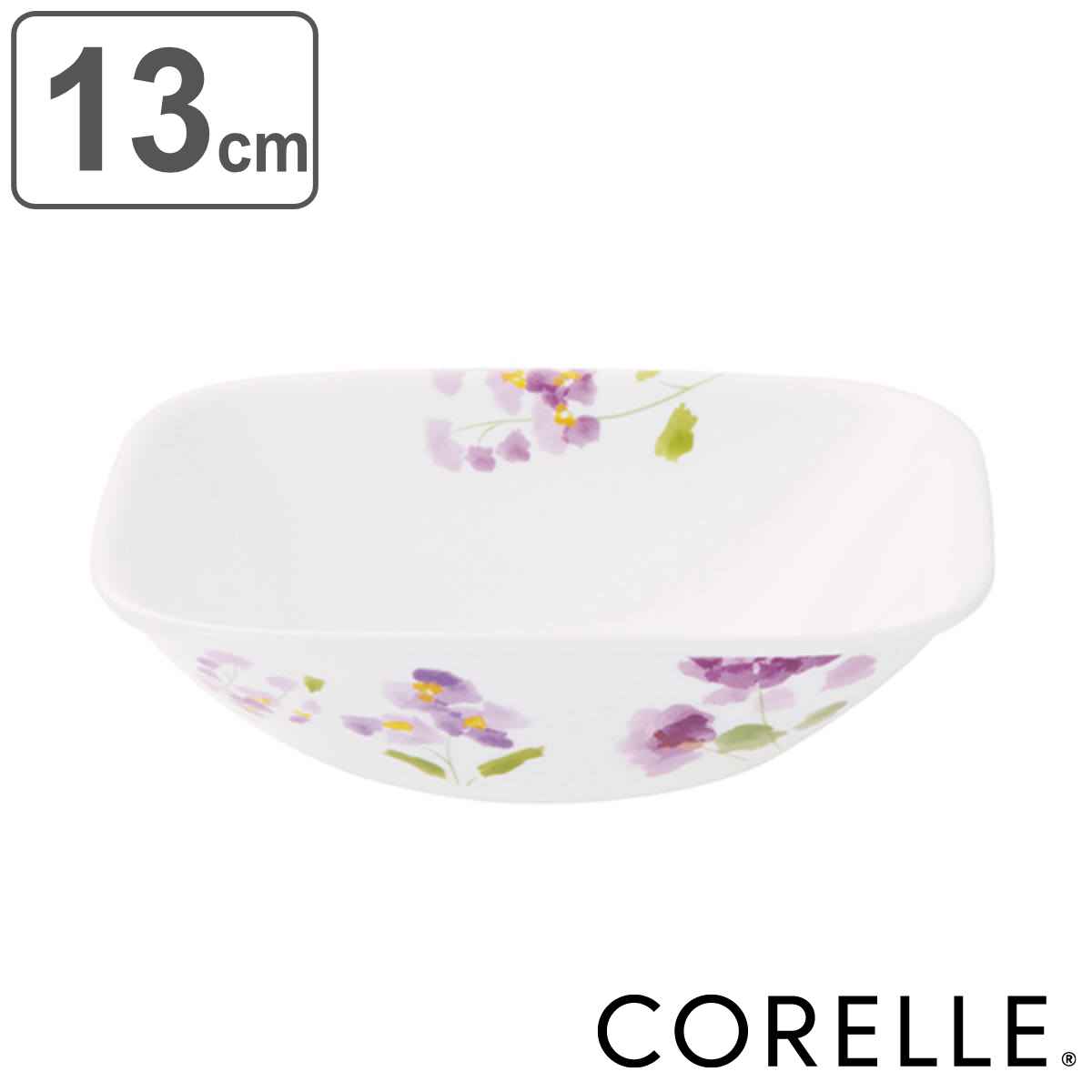 CORELLE（コレール） ボウル 13cm スクエア バイオレットミスト 5個