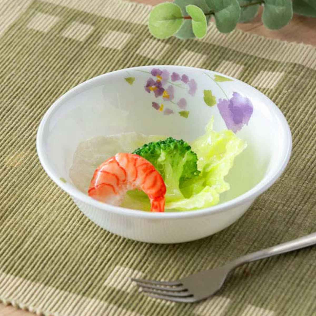 【未使用】コレール 食器セット サラダの季節 プレート/シリアルボウル CORELLE（コレール） ボウル 16cm バイオレットミスト 5個セット （ 食