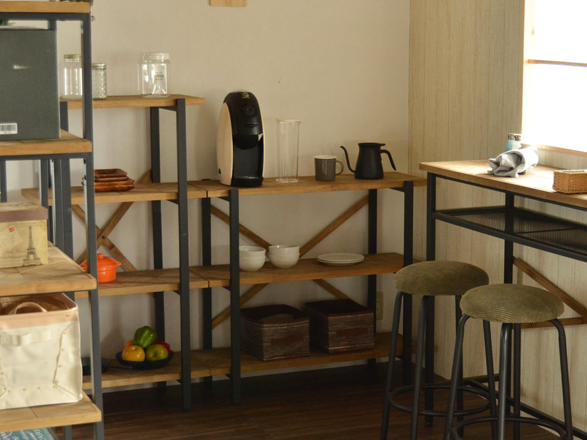 オープンラック 幅90cm 3段 組木 古材風 KALEIDO （ 本棚 収納棚 収納