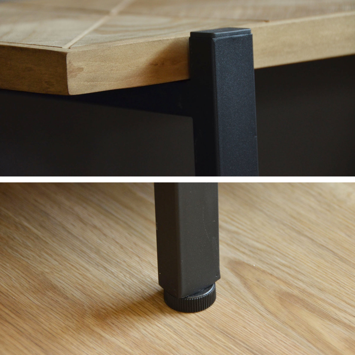 オープンラック 幅90cm 5段 組木 古材風 KALEIDO （ 本棚 収納棚 収納