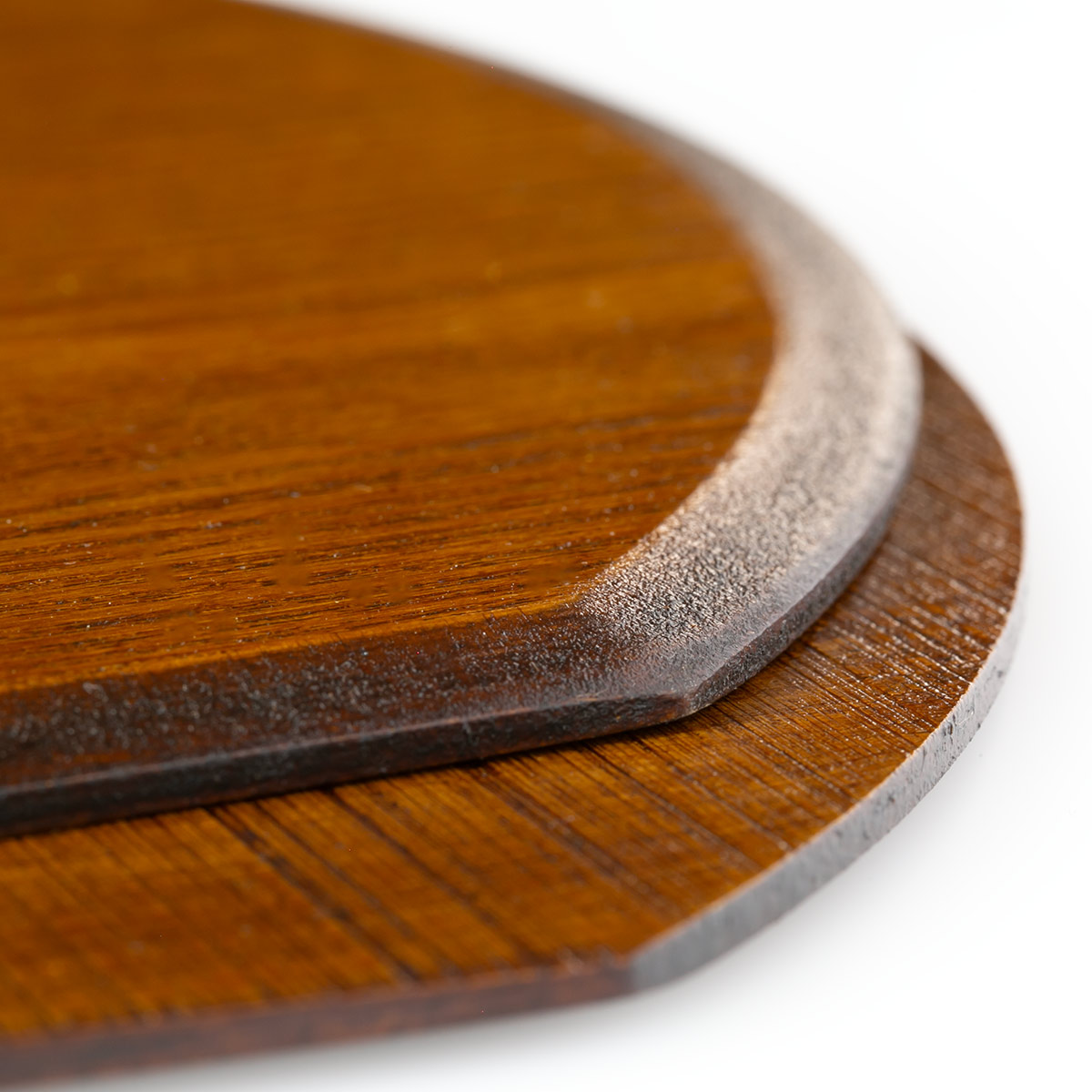 半月膳 36×32cm 漆塗り 天然木 ランチョンマット （ お盆 トレー 半月