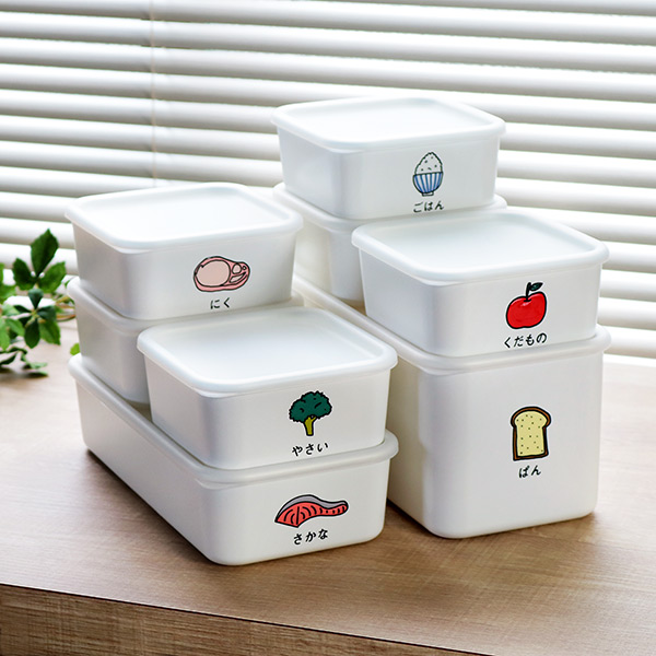 保存容器 1L 角型 PFF食べ物ストッカー さかな （ 保存 容器 フード