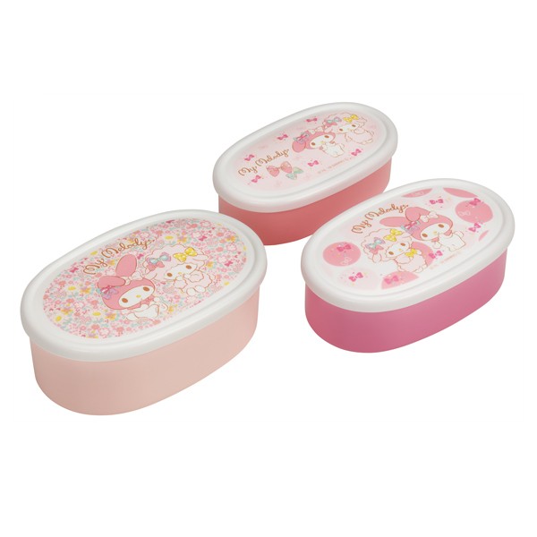 sanrio（サンリオ） お弁当箱 シール容器 マイメロディ 3個入 子供