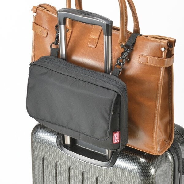 トラベルポーチ バッグとめるポーチ トラベルグッズ （ 旅行用品 便利グッズ 荷物固定 収納 コンパクト ）