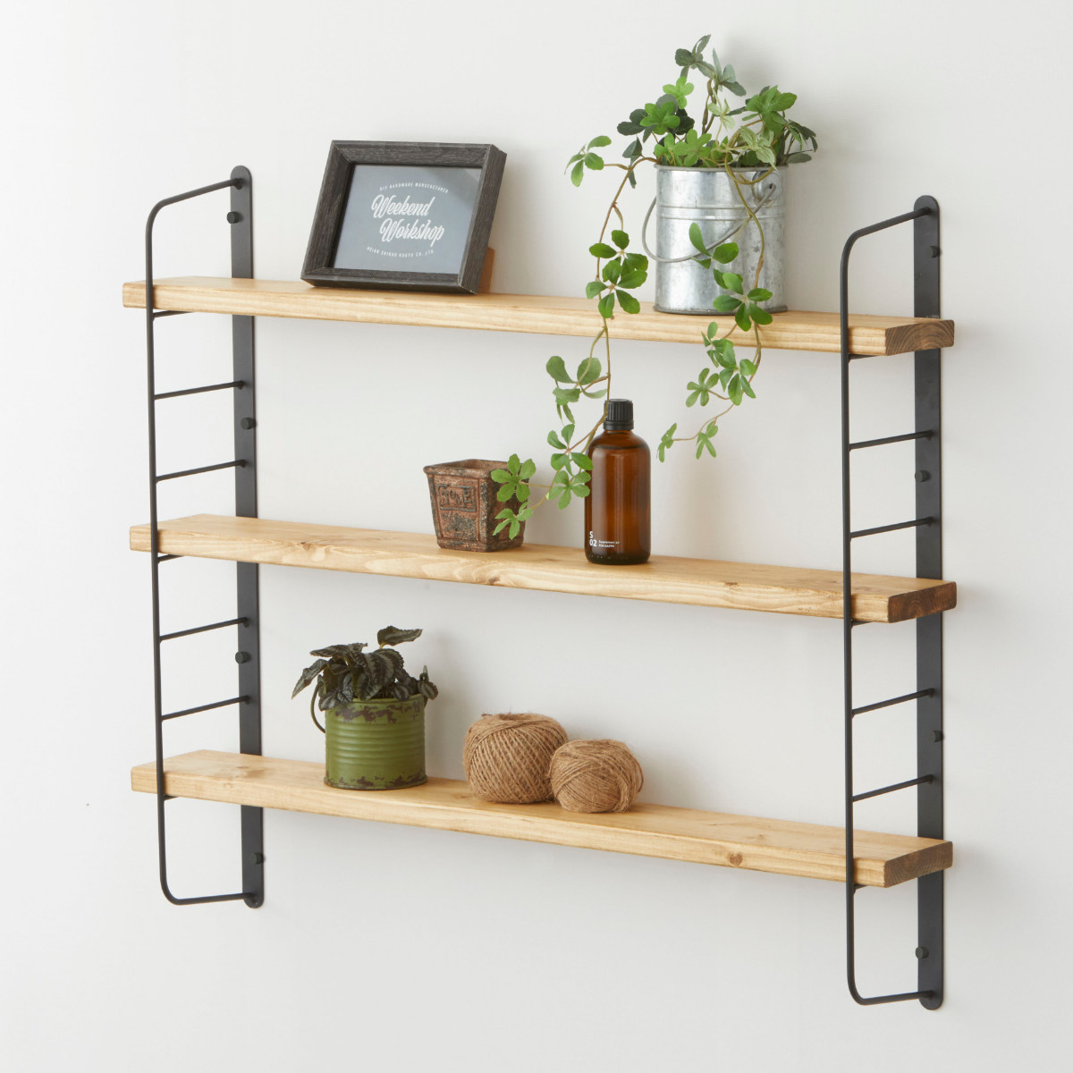 LABRICO 壁面収納 ラブリコ シェルフフレーム I型 一個入り 1×4材 棚