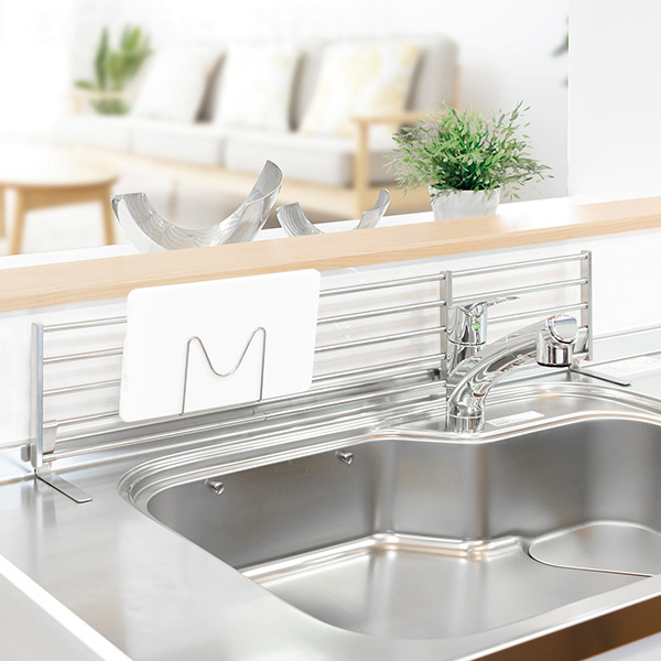 シンク上収納 レグスタ シンク奥スタンド 幅60〜90cm 伸縮 ステンレス