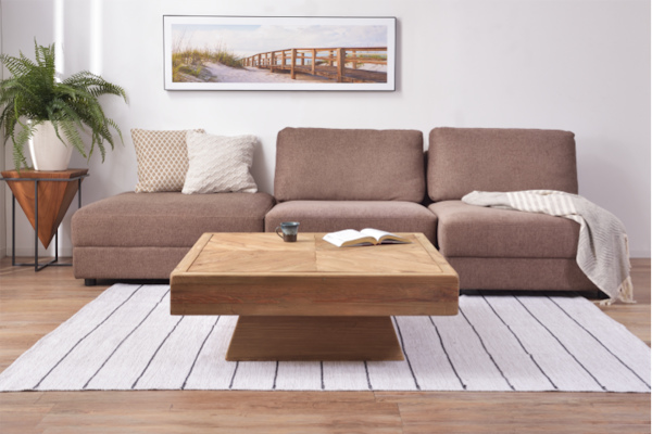 東谷 ローテーブル 幅100cm 木製 天然木 古材 正方形 ヴィンテージ調