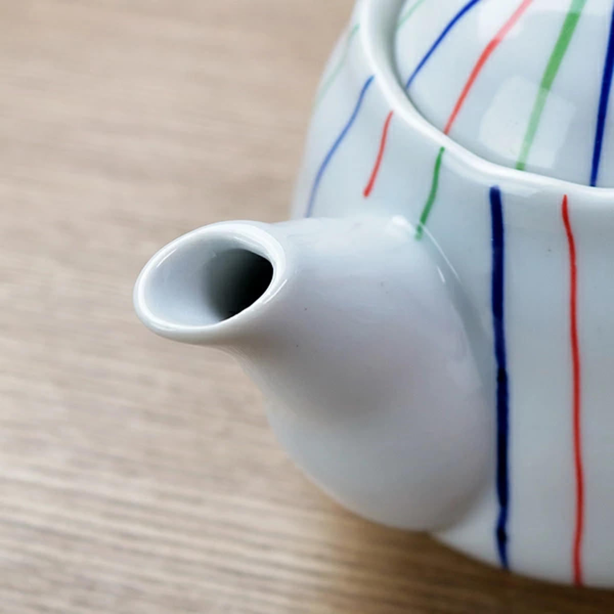 急須 300ml ポット 陶器製 色十草 （ 食洗機対応 横手型急須 片手 お茶