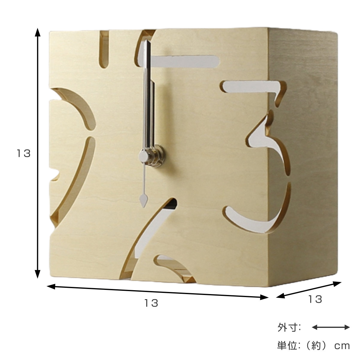 ヤマト工芸 置き時計 yamato PUZZLE STAND ナチュラル （ 時計