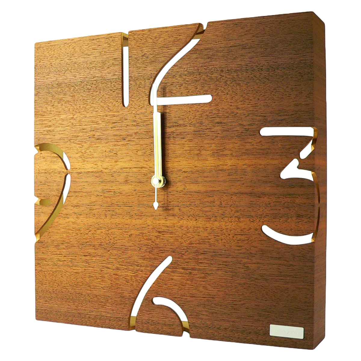 ヤマト工芸 掛け時計 yamato PUZZLE WALL ウォールナット （ 壁掛け
