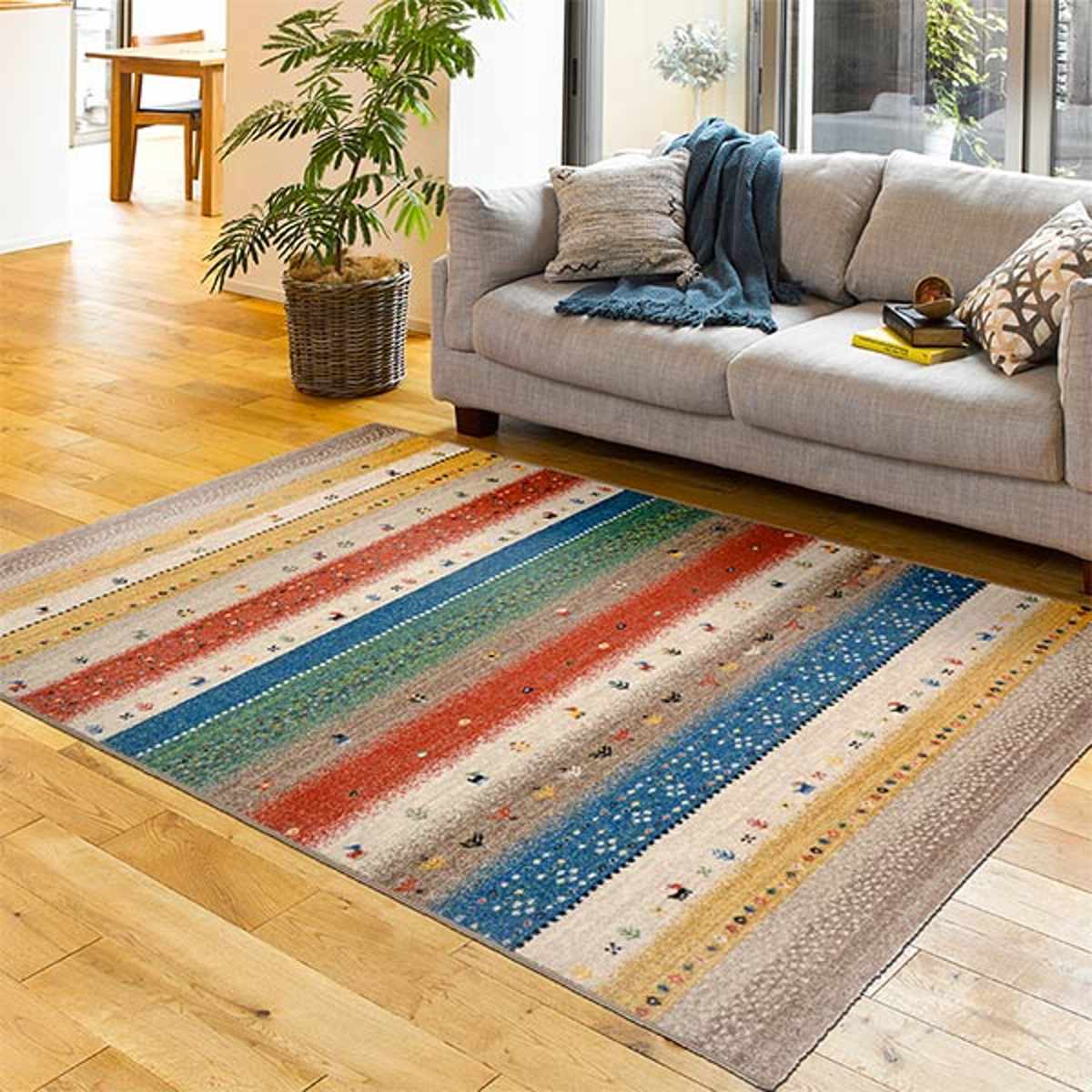 ラグ ベルギー製ウィルトンラグ INFINITY レーヴ 160×230cm グリーン