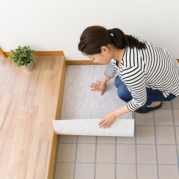 フロアマット 大理石調 60X90cm （ エントランスマット ドアマット