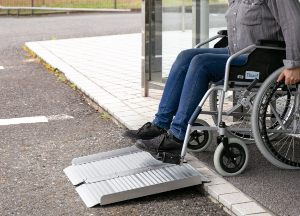 スロープ 車椅子用 幅72.5cm 軽量 折りたたみ アルミ製 （ 段差 アルミ
