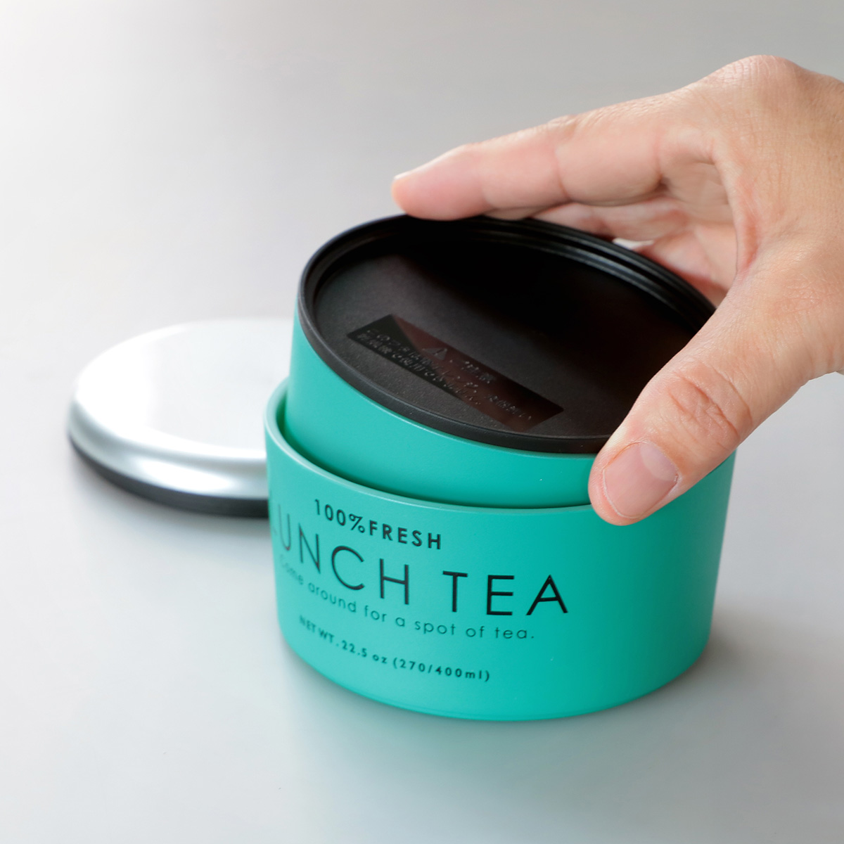 お弁当箱 2段 LUNCH TEA ラウンドネストランチ 670ml ランチボックス