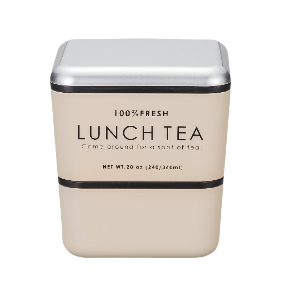 弁当箱 2段 600ml LUNCH TEA スクエアネストランチ （ お弁当箱