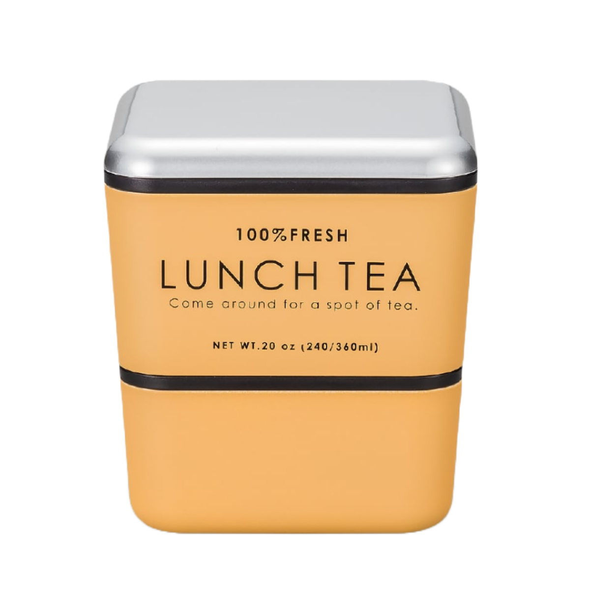 弁当箱 2段 600ml LUNCH TEA スクエアネストランチ （ お弁当箱