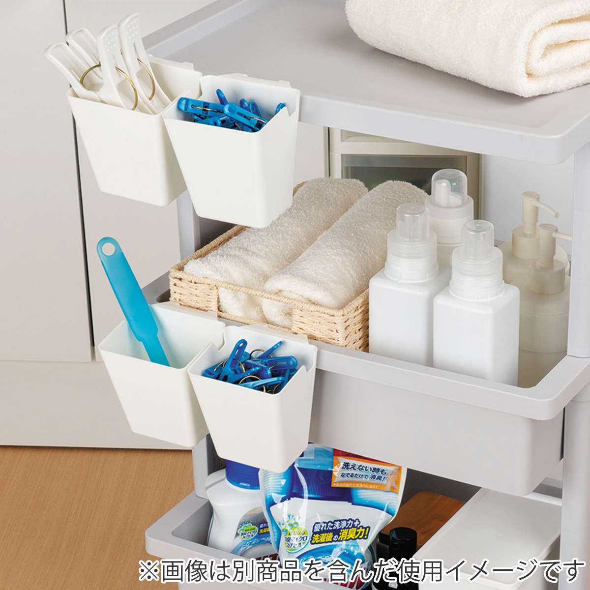 JEJアステージ キッチンワゴン モバイルワゴン ミニ 3段 lise （ リセ