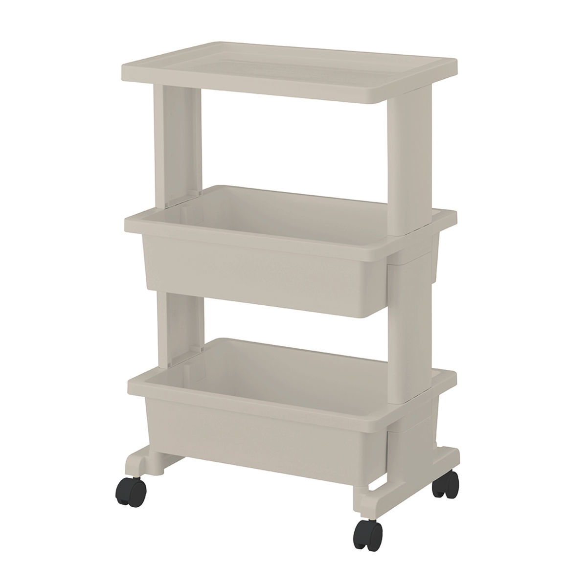 JEJアステージ キッチンワゴン テーブルワゴン 3段 リセスタイル lise