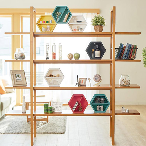 天馬 壁面収納 モアプラス M 幅28cm 壁面 壁 収納 ラック 六角形