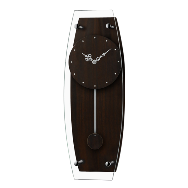 掛け時計 ガラス時計 ラインストーン 振り子クロック （ 壁掛け時計