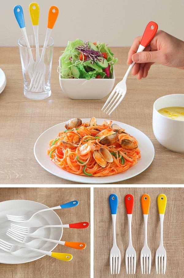 フォーク 19cm クルール Couleur ステンレス製 デザートフォーク