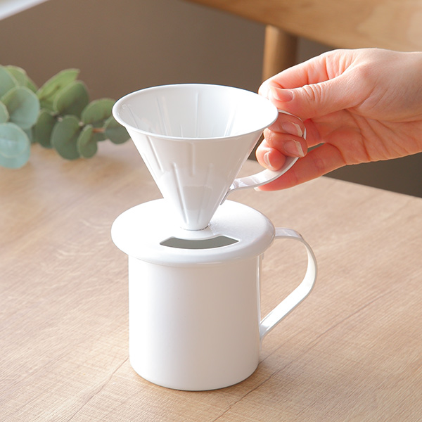 コーヒードリッパー S ブラン blanc ステンレス製 ホーロー 日本製