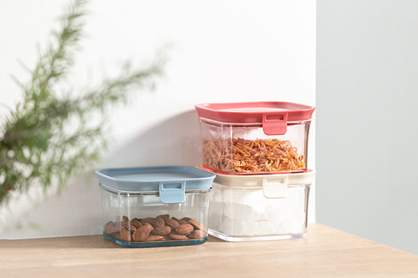 保存容器 プラスチック製 430ml Sサイズ スタッキングできる