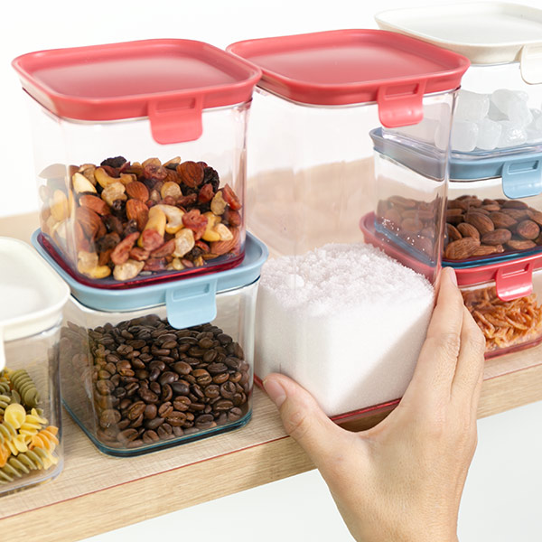 保存容器 プラスチック製 680ml Mサイズ スタッキングできる