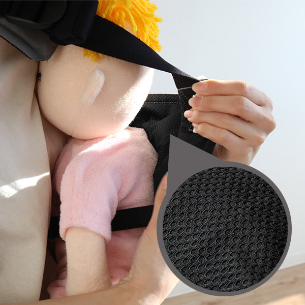 グレー メッシュ 抱っこひも 収納ポーチ付き グレー メッシュ 抱っこひも 収納ポーチ付き