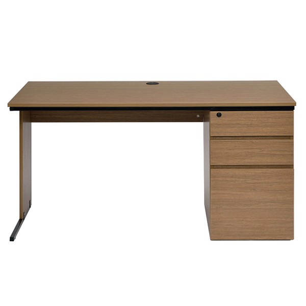 法人限定） デスク ワーキングデスク 片袖 幅140cm 奥行70cm （ 机