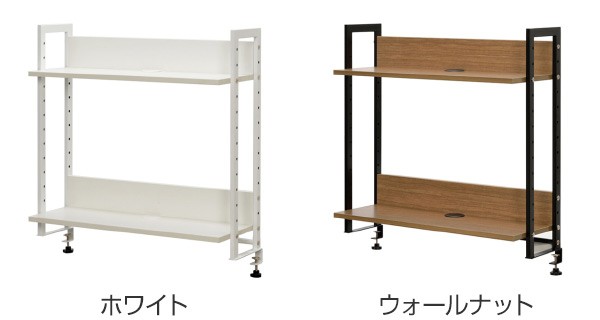法人限定） ワーキングデスク 上置棚 2段 幅80cm デスク上 棚 （ 上 