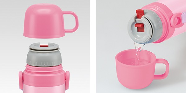 水筒 ステンレス 直飲み コップ 2way 超軽量 ユニコーン 430ml 子供