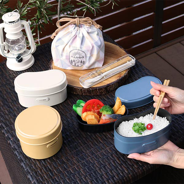 弁当箱 600ml 2段 HANGO LUNCH Round （ お弁当箱 ランチボックス