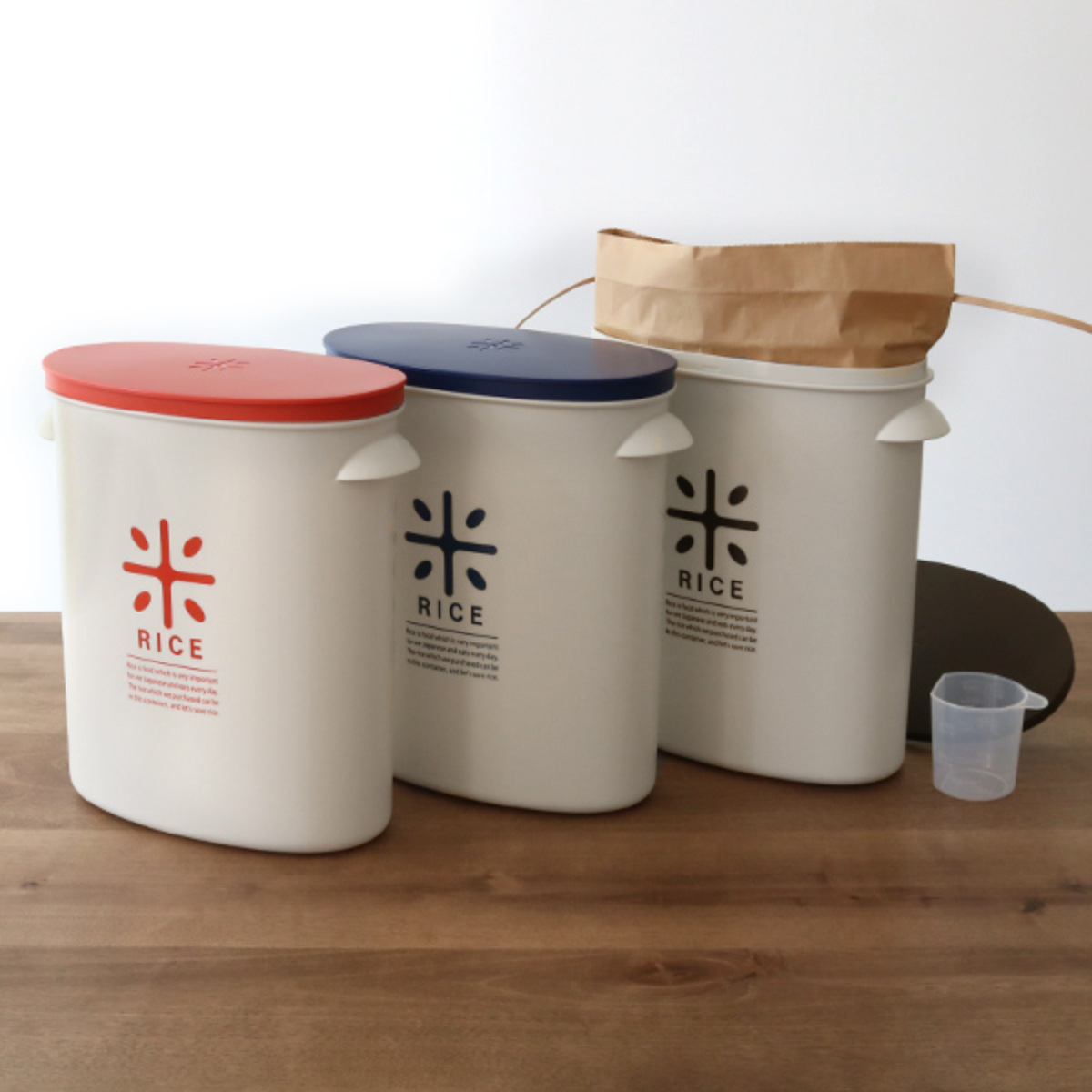 米びつ プラスチック製 5kg用 お米袋のまま...の詳細画像3