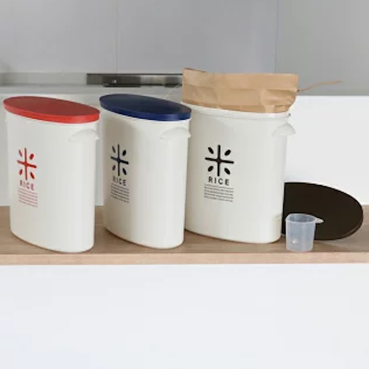 米びつ プラスチック製 5kg用 お米袋のまま...の詳細画像4