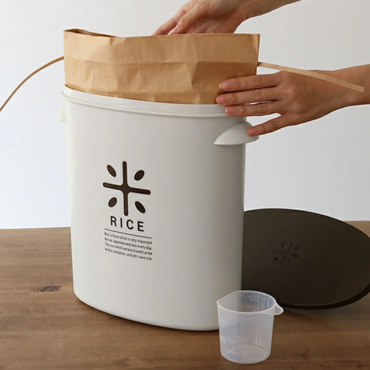 米びつ プラスチック製 5kg用 お米袋のまま...の詳細画像5