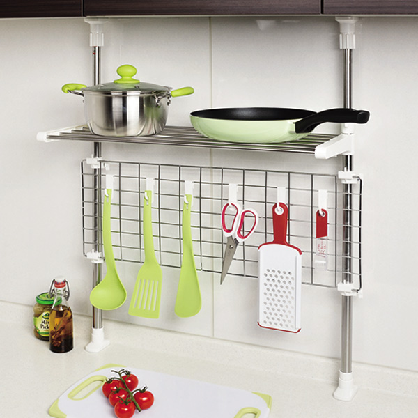 パール金属 キッチンラック 突っ張り キッチンネット シンク上収納
