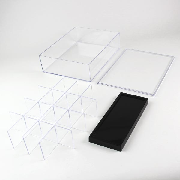 コレクションケース スクエア 16マス L16 卓上 クリアケース クリア