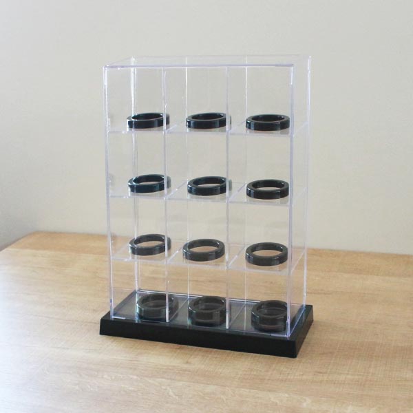 コレクションケース ベースボール 12マス 野球ボール 卓上 クリア