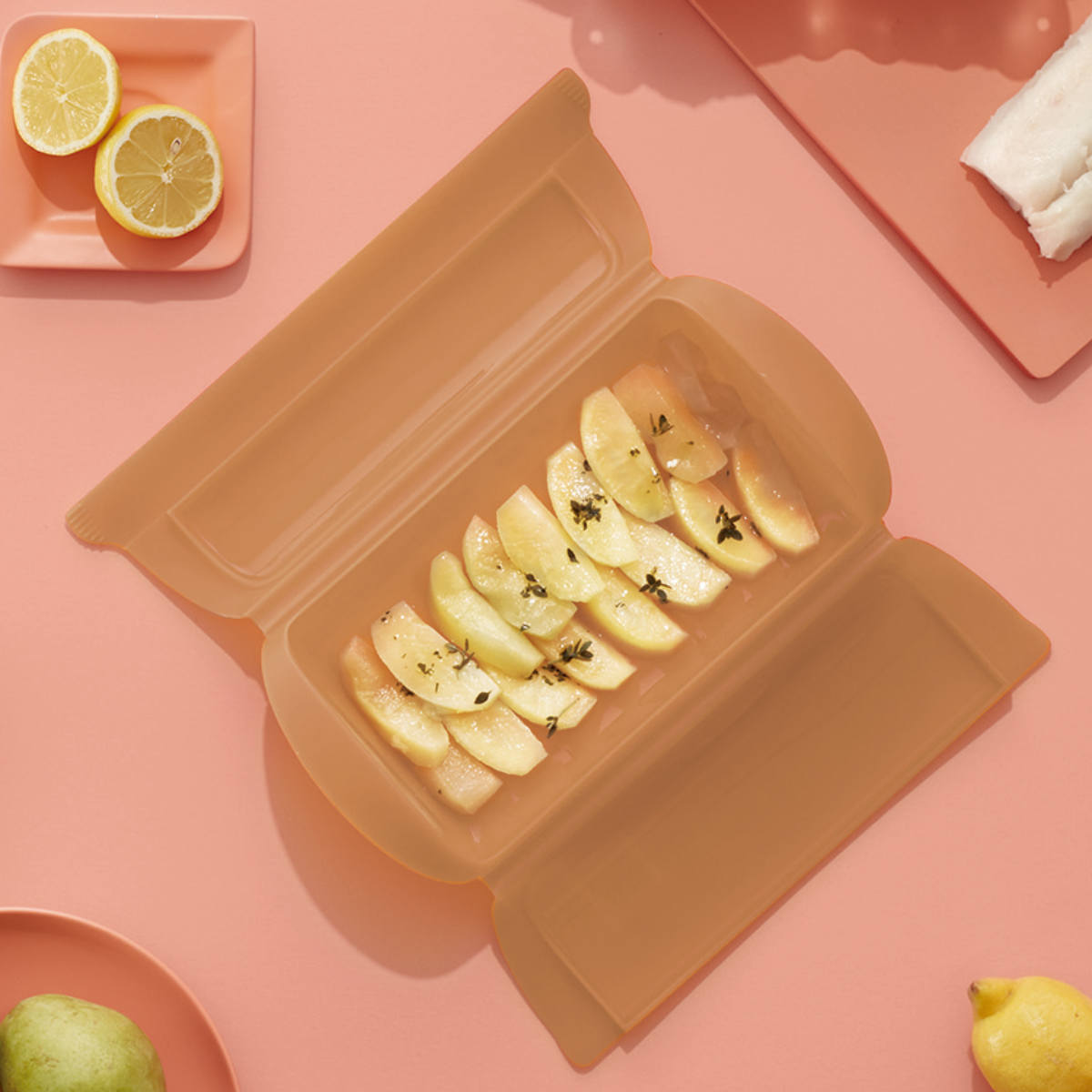 Lekue（ルクエ） 電子レンジ調理器 スチームケース＋トレイ