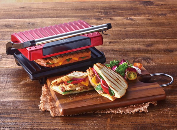 週末値下！送料込　プレスグリル　ホットサンド　パニーニメーカー 　箱、取説つき パニーニメーカー キッチン家電 朝食 ランチ （ サンドメーカー ホット
