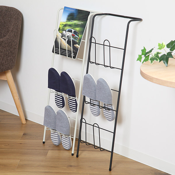 スリッパラック 壁掛け アイアン ラダーラック （ スリッパ 収納