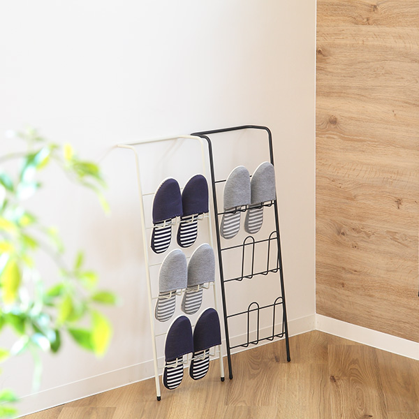 スリッパラック 壁掛け アイアン ラダーラック （ スリッパ 収納