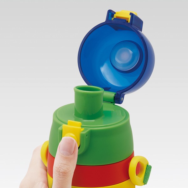 新品！スーパーマリオ 3D 直飲み ステンレス 水筒 子供用 保冷 480ml 水筒 ステンレス 直飲み 3Dロック付ダイレクトボトル スーパー