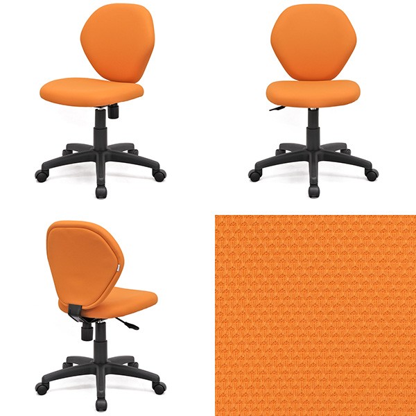 法人限定） オフィスチェア キャスター付き 座面高43cm〜54cm 昇降式