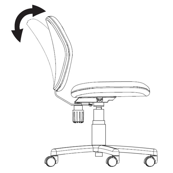 法人限定） オフィスチェア キャスター付き 座面高43cm〜54cm 昇降式