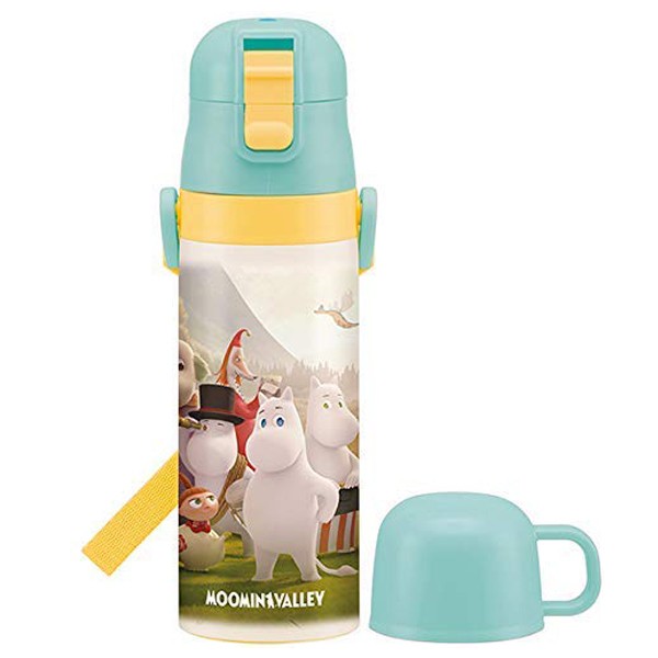 完売品　ムーミン　水筒　リングハンドル付ステンレスボトル　600ml MOOMIN（ムーミン） 水筒 ステンレス コップ 直飲み 2way