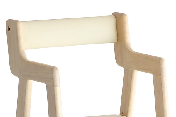 キッズチェア ハイチェア 座面高52cm 木製 天然木 子供用チェア 高さ