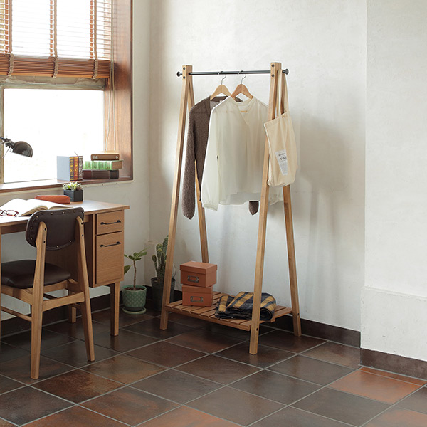 ハンガーラック 高さ約152cm Rasic ラック 木製 天然木 （ コート